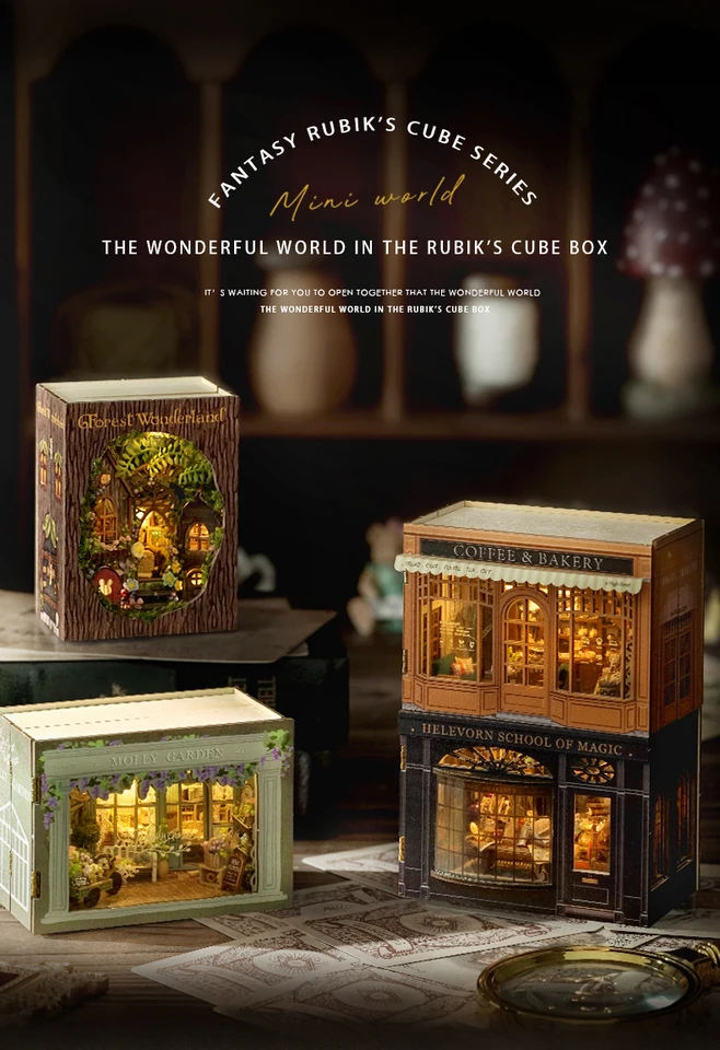 2014 New Mini Dollouh Miniatures DIY Doll House Miniaturas Maison Sylvanian Home de Muñecas Detské narodeniny Nový rok darčeky