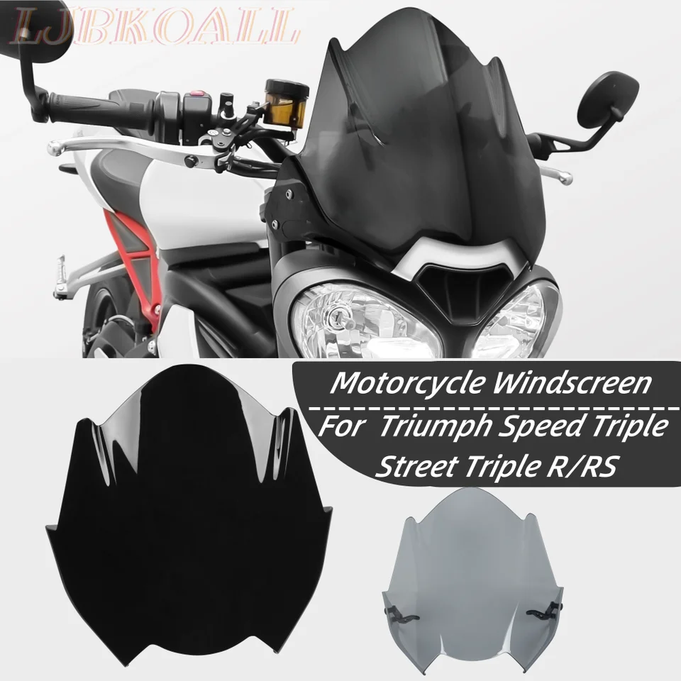 2016 2017 Speed ​​Triple Triple čelné sklo čelného skla pre Triumph Street Triple R R RS 2017-2022