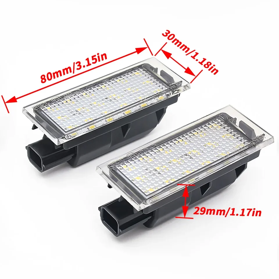 2017 Hot LED ŠPZ ľahká lampa pre Renault Modus / Grand Modus / Scenic II 5D / Scenic III 5D / Zoe