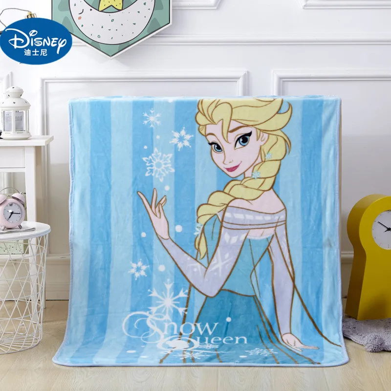 2019 Nová flanelová prikrývka Frozen Elsa Anna Princezná ľahké plyšové prikrývky na lôžku/pohovke/lietadle Platký hárok Odhody