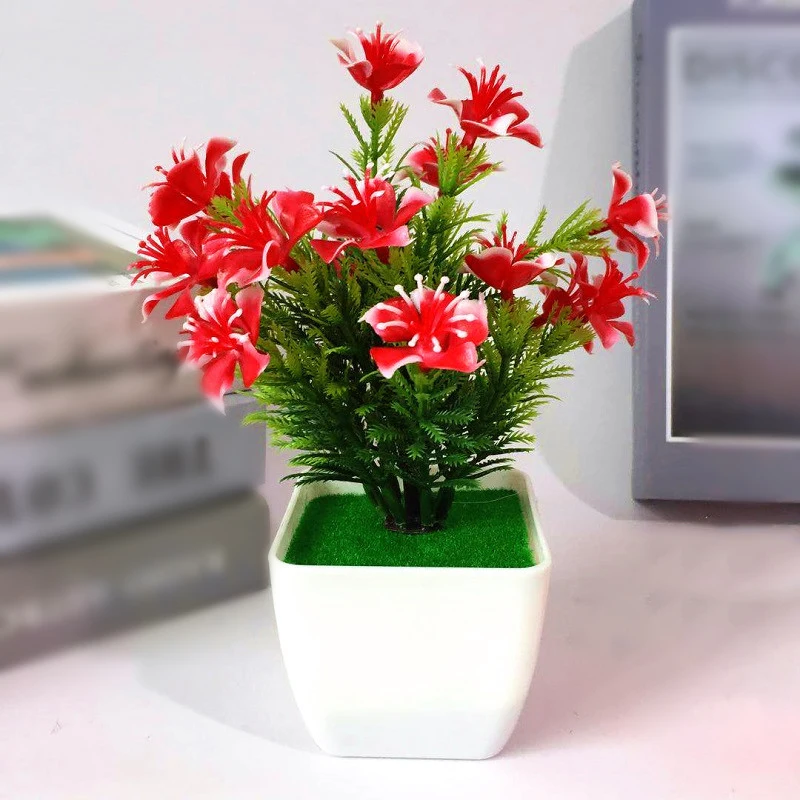 2019 Nový umelý bonsai Party Petted Svadobné remeslá Laty Mini Office Rastlina simulovaná dekorácia Dispondencia Domov