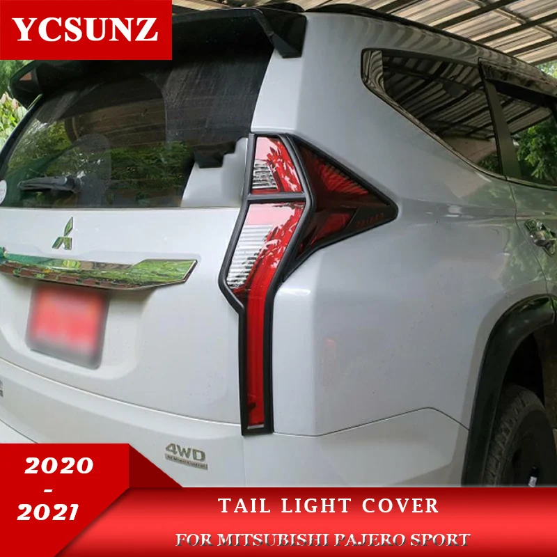 2020-2022 ABS zadné svetlá pokrývajú príslušenstvo pre Mitsubishi Pajero Sport 2020 2021 2022 Montero Sport Zadná žiarovka Ycsunz