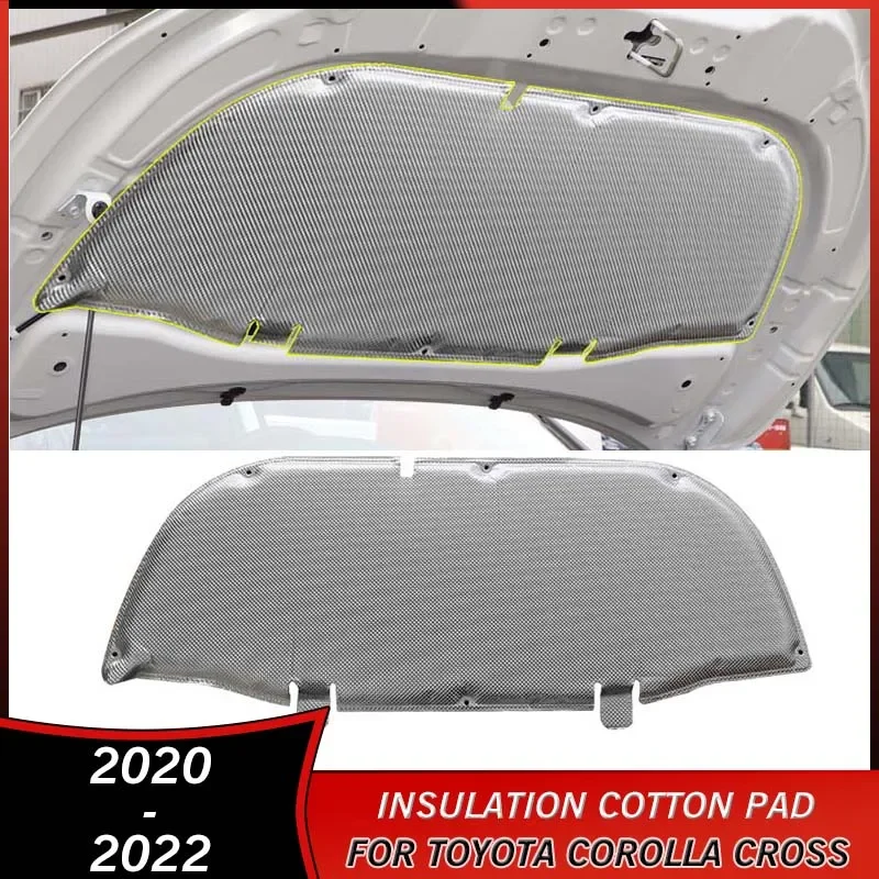 2020-2022 Motor Teplo zvukovou izoláciou Cotton Pad pre Toyota Corolla Cross 2020 2021 2022 príslušenstvo Firewall Soundooter Mat