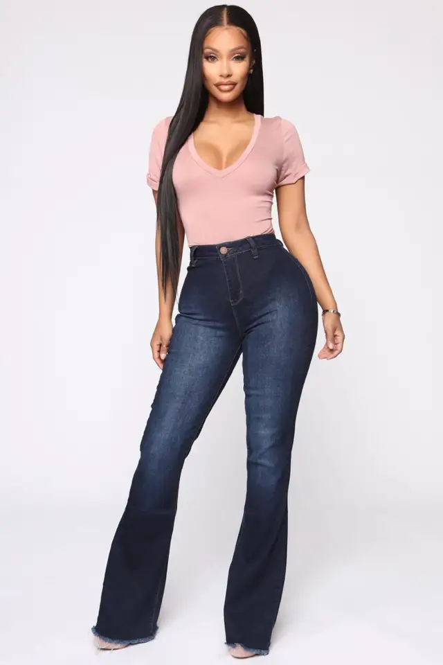 2020 HOT PREDAJ ŽENA DENIM FLARE PANTY