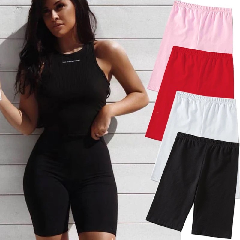 2020 Letné módne šortky Ženy Sexy cyklistické kraťasy fitness korean casy casy sexy krátky 4 farebný atleisure cyklistické šortky s-xl