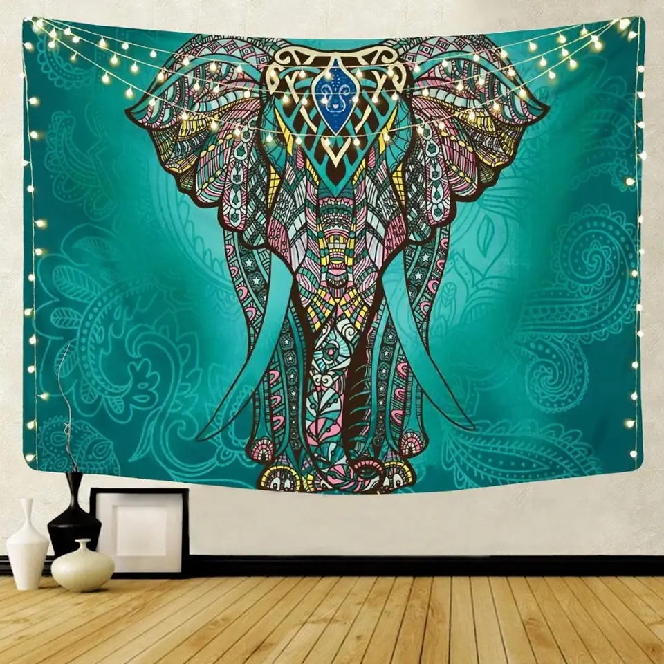 2021 Horúca vzorka mandala indická tapiséria nástenná dekorácia Česká slonová pláž plážový uterák Polyester tenká prikrývka cestovná podložka