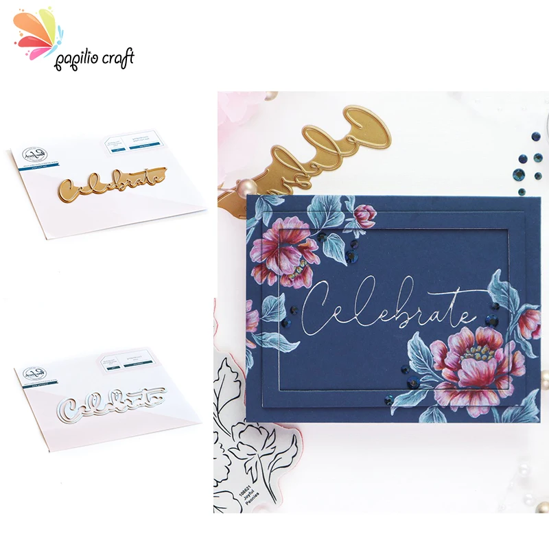 2021 NOVÉ PRÍSTUPY Oslavujú dosku s horúcou fóliou a rezanie zomiera dekorácie Metal die Cutters pre scrapbooking Craft DIY model album