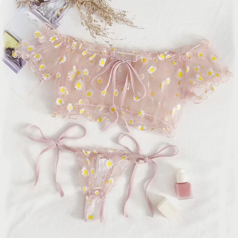 2021 podprsenka set drôt zadarmo mimo ramena sexy dámska spodná bielizeň malá hrudník Bralette+tanečné čipky plavky na plážové oblečenie