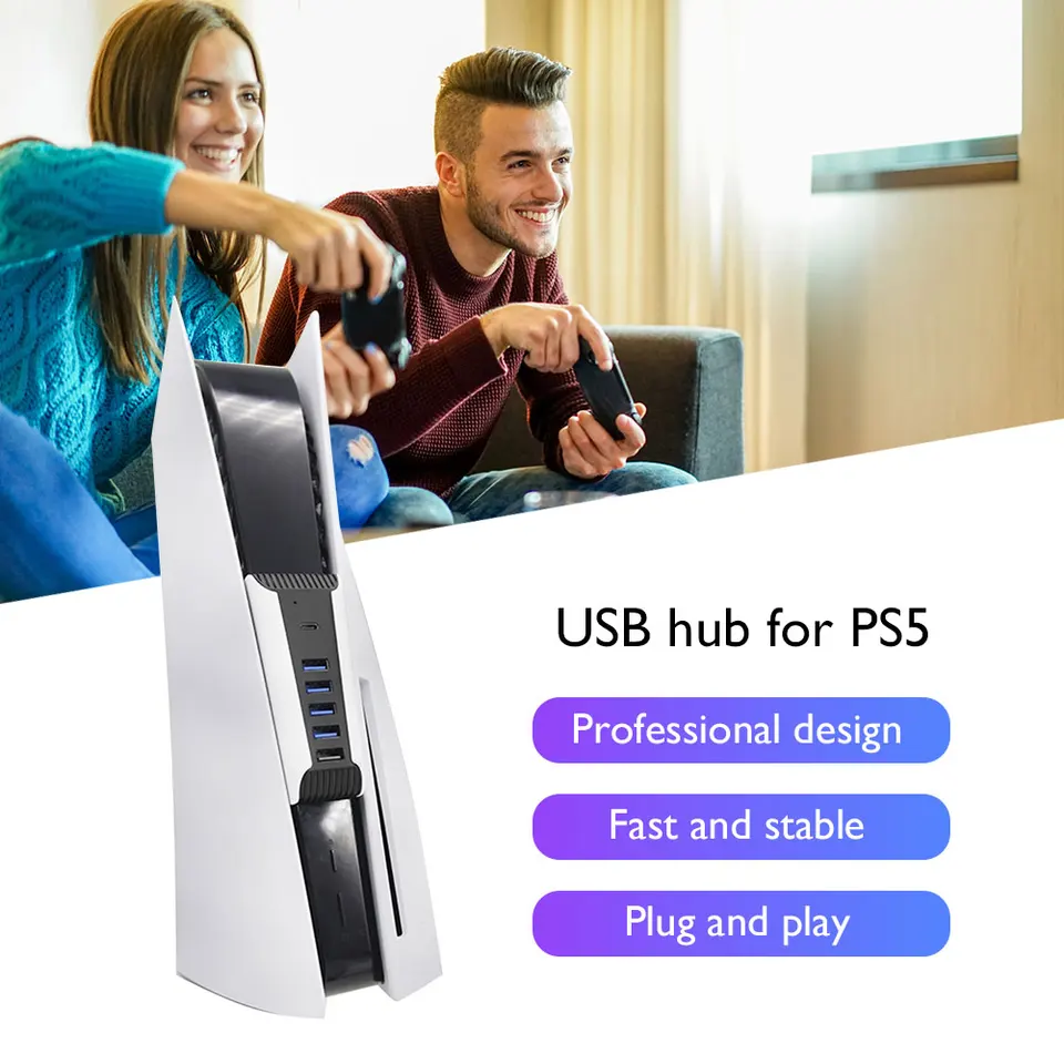 2021 USB HUB 1 až 5 USB 3.0 Splitter Expander HUB Adaptér 5 Port Splitter Expander HUB USB pre PlayStation 5 PS5