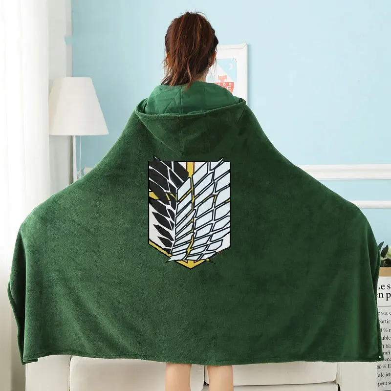 2021titan prikrývka plášť shingeki kyojin prieskum zbor Cloak Cape flanel cosplay mikina dropding prepravný darček