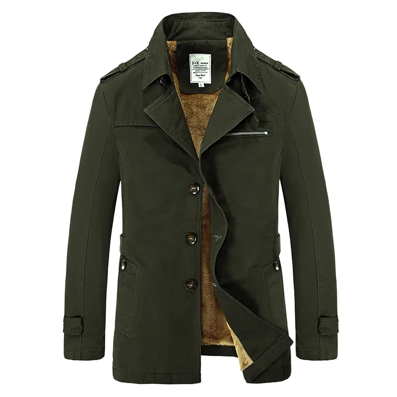 2022 BRANDING BUSINESS Cast Long Section Zimná bunda Men Trench Coat módne veterné breaker pánske kabáty s kabátom plus veľkosť m-5xl
