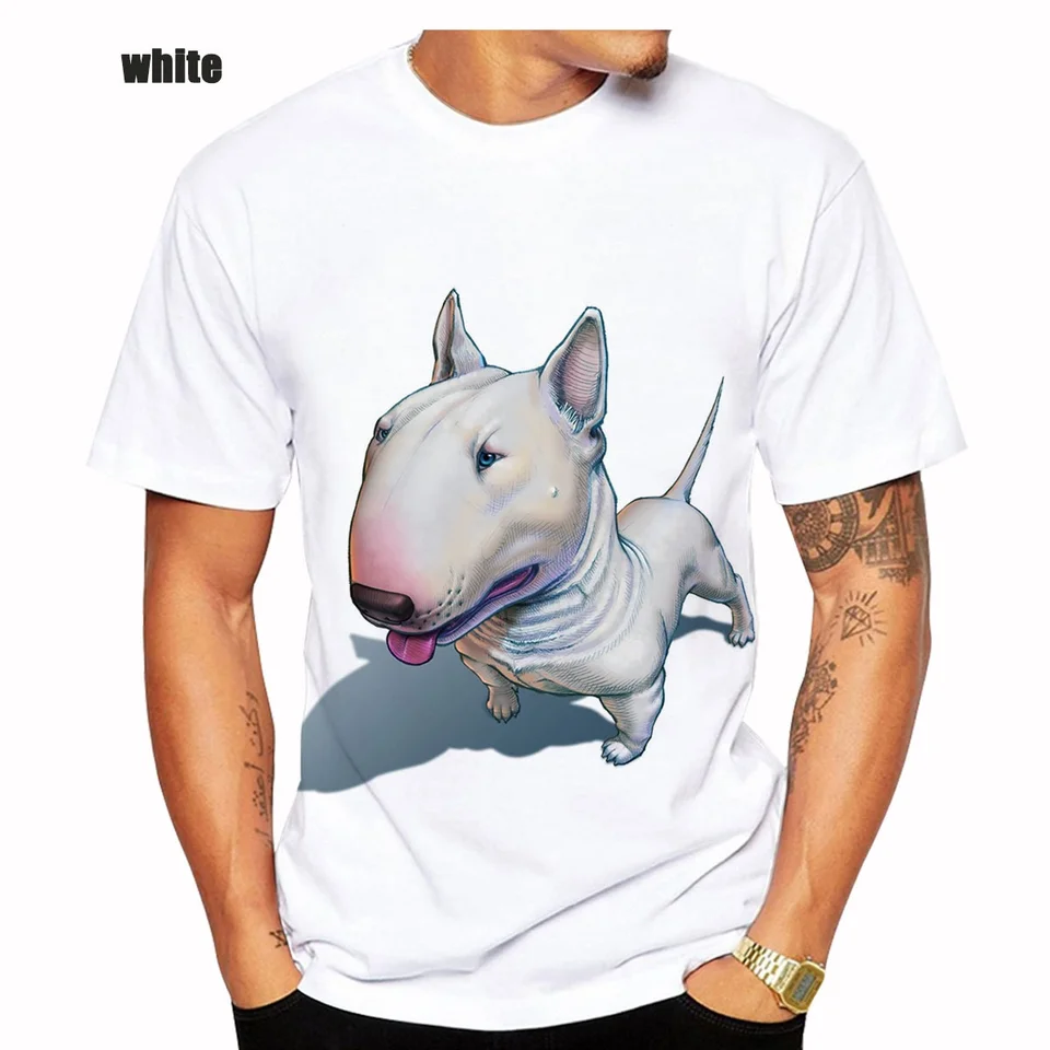 2022 Fashion Bull Terrier 3D tlačené muži a ženy Trič