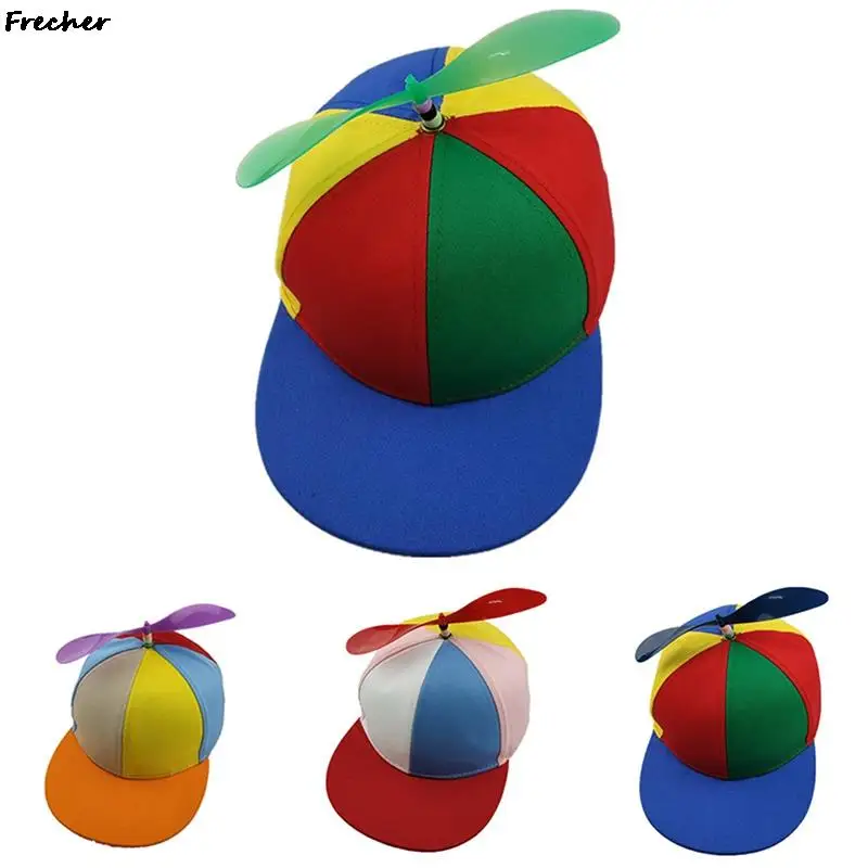 2022 Horúca móda farebný bambusový dragonfly patchwork baseball cap Kids vrtuľník vrtuľník vrtuľový vtip