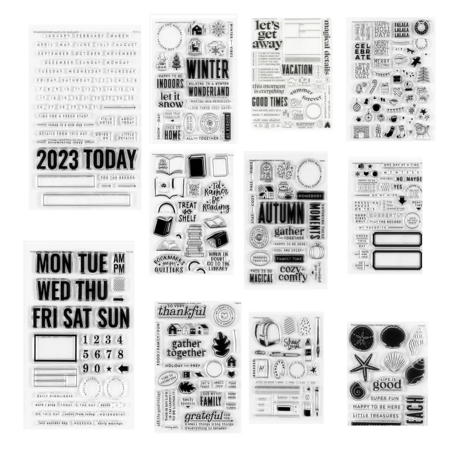 2022 Newtransparent Clear Silikone Stamp/Pečatie pre DIY Scrapbooking/Photo album Dekoratívna čistá pečiatka A8008