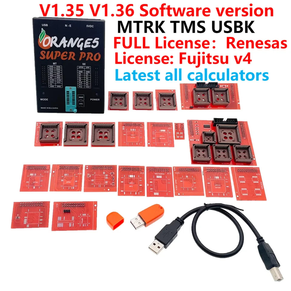 2022 Nová úplná aktivácia V1.36 V1.35 Orange5 Orange5 Super programovanie s úplným adaptérom Pridajte úplnú licenciu Renesa a Fujitsu V4