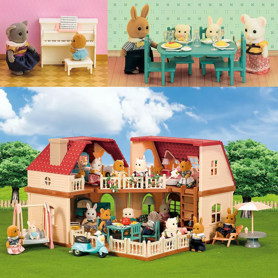 2022 Nový nábytok Minniture acesorie lesná rodina Miniatúra 1/12 Slide Doll House Accessories Detské hračky Darčeky Miniatúry
