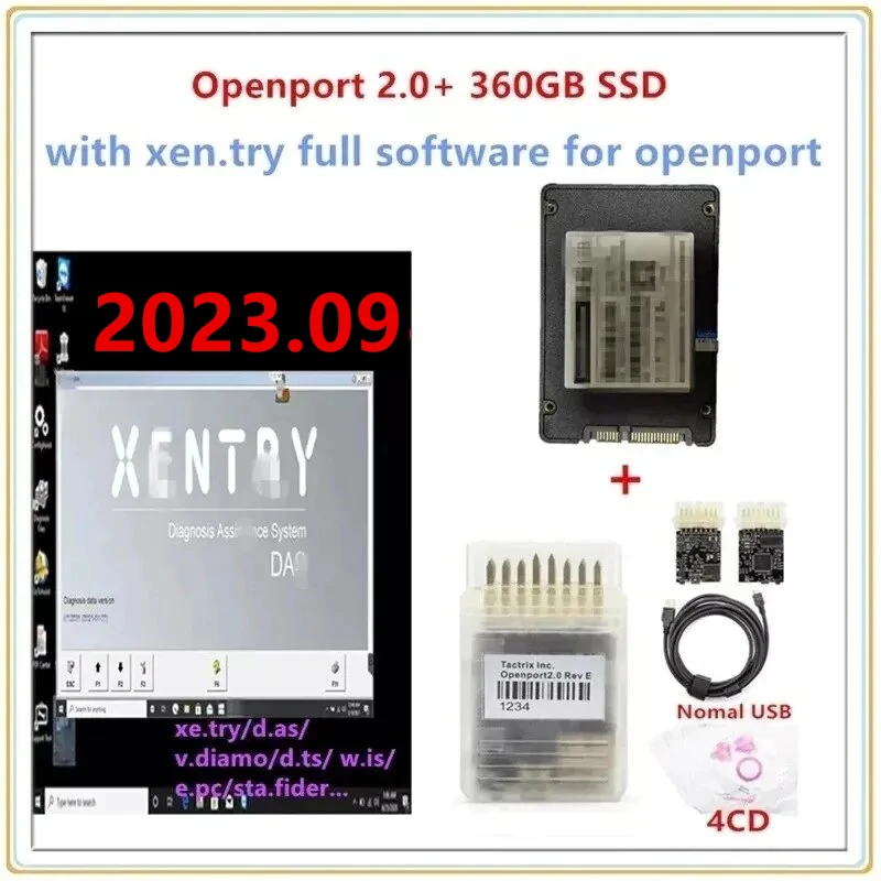 2023.09 TACTRIX Openport 2.0 ECU Tuning Tool Openport USB 2.0+ 2023.09 Xentry softvér pre diagnostiku a programovanie Benz