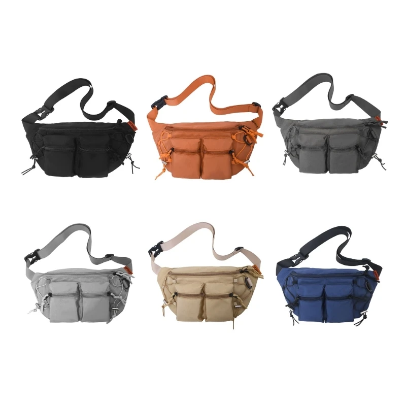 2023 Cestovný remeň Nylon Crossbody Bag Chrútí vrecko cez vrecko na plece pre mužov s vreckom na šokovú kapacitu vo veľkej kapacite