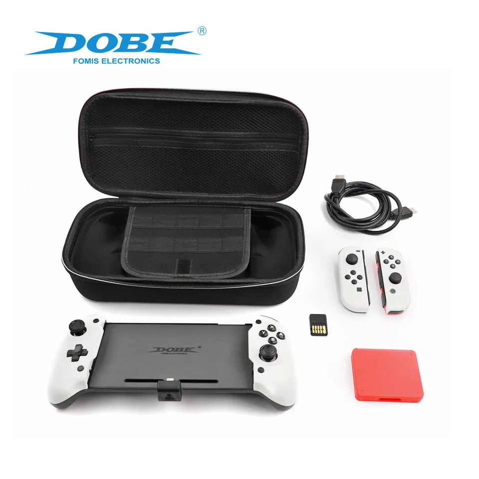 2023 Dobe TNS-1201 JoyPad pre spínač OLED Console In-line rukoväť Vhodné 6-osové gyro zástrčka a hranie s úložným taškou