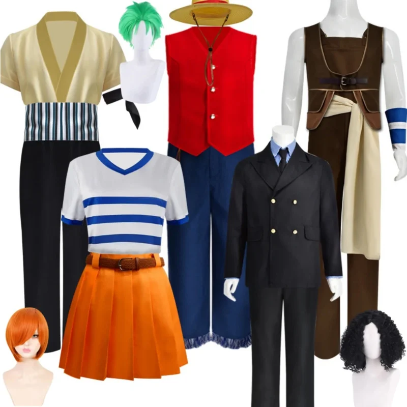 2023 film Roronoa Zoro Nami Monkey D Luffy Vinsmoke Sanji Black God usopp Sogeing Cosplay kostým parochň