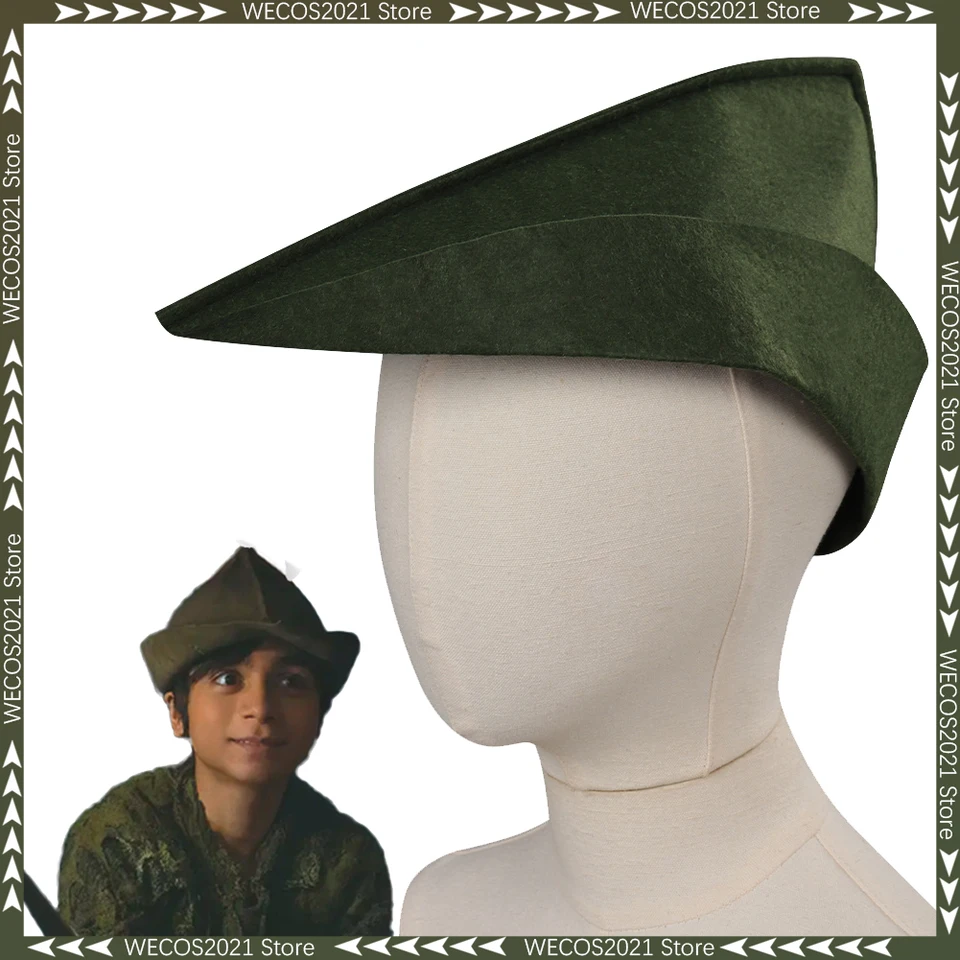 2023 film Wendy Pan Cosplay Fantasy Accessories Peter Hat Kids Boys Roleplay Fantasia Cap Halloween Carnival Party Clothes Prop