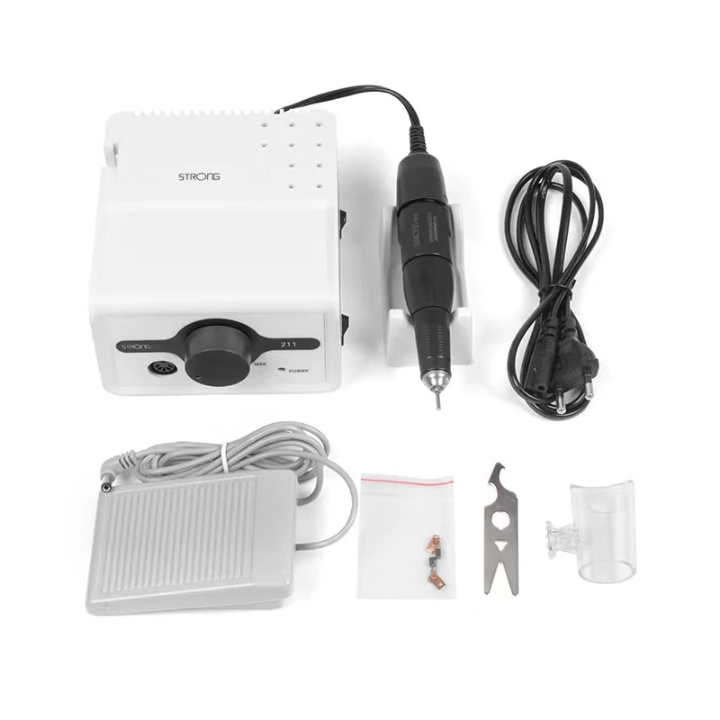 2023 HOT PREDAJ Strong max 211 B135 Micromotor Electric Art vŕtací stroj na nechty 35000RPM vŕtačka na nechty pre ženy