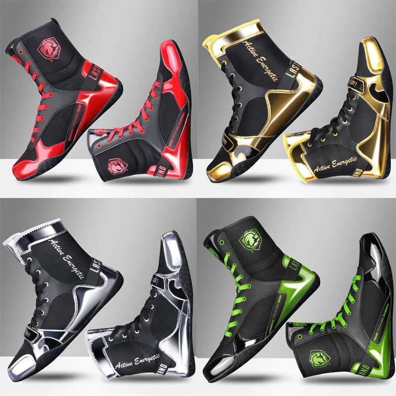 2023 Hot Sale Men Boxing topánky Značky značky Zápasové topánky Big Boy Anti Slip Sport Sneakers Man Top Quality Boxing Boots