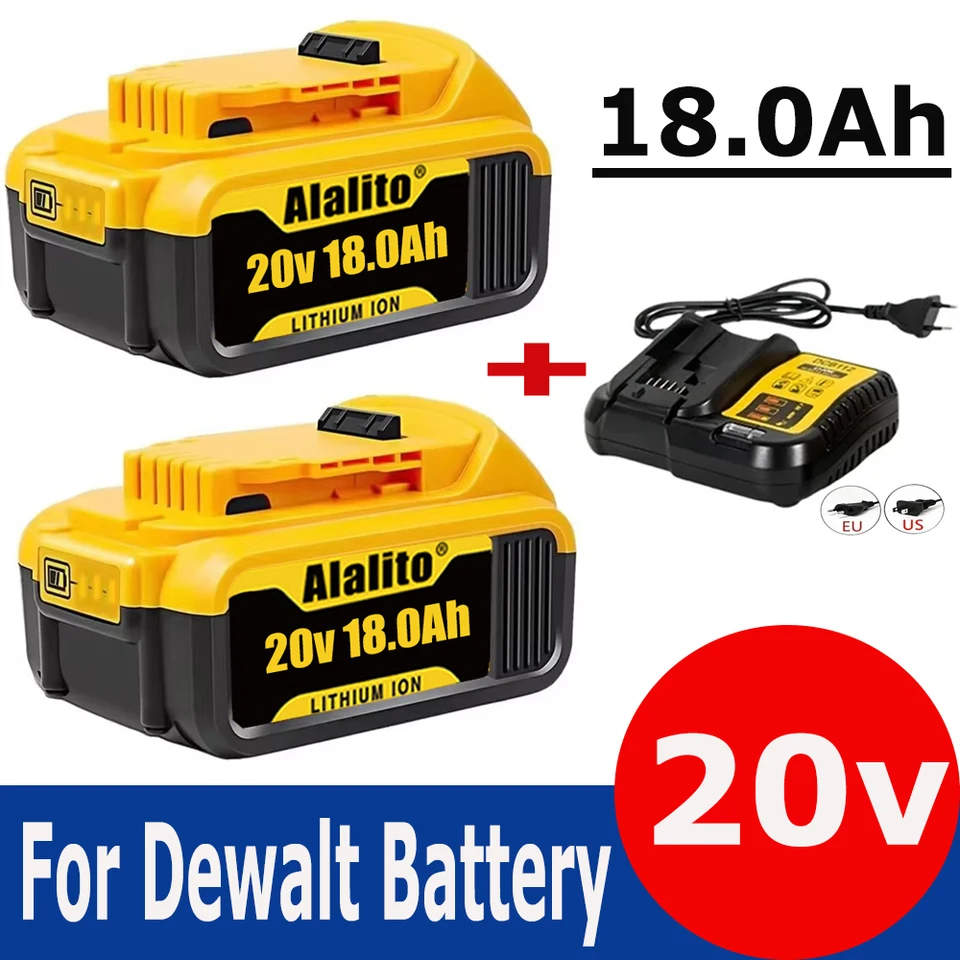 2023 Inovácia 20V 18000MAH DCB200 Výmena li-iónovej batérie pre Dewalt Max XR DCB205 DCB201 DCB203 Power Nástroj batérie