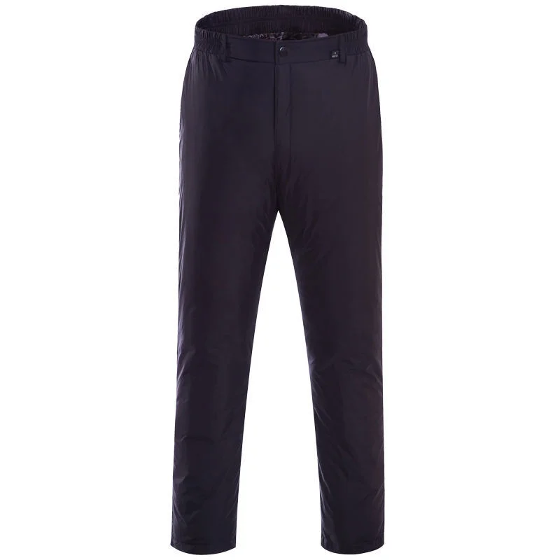 2023 jesenné zimné nohavice pánske zahusťované teplé príležitostné štíhle fit zips pásov dole mužov Business Classic Prades Black