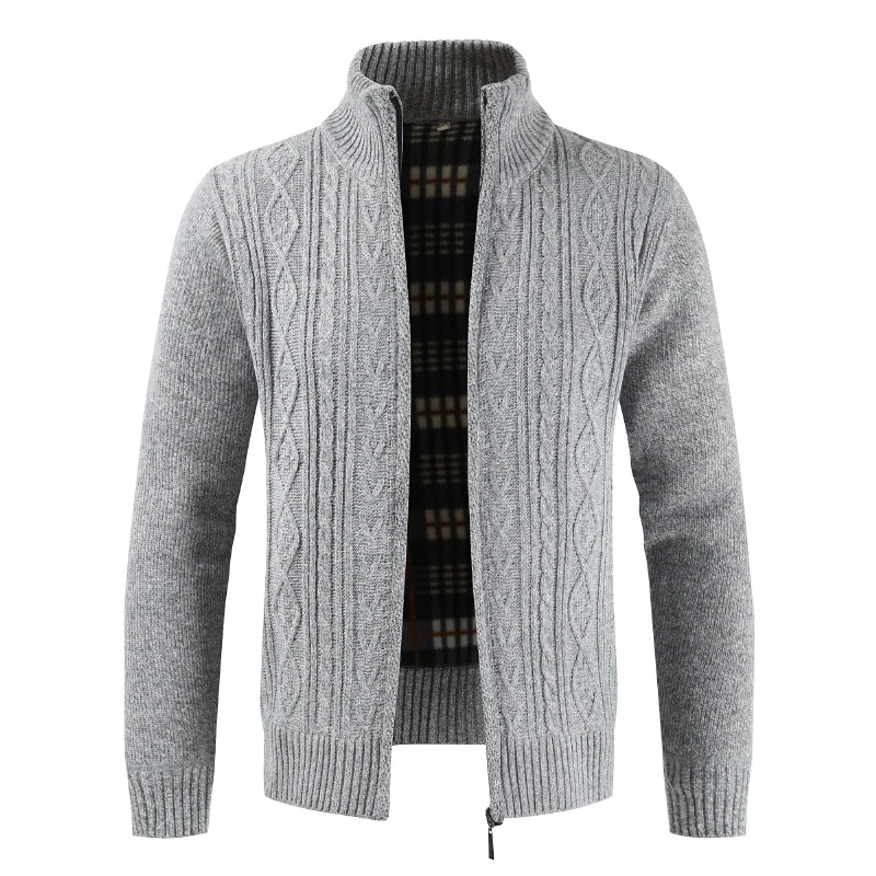 2023 Jeseň Winter Mens Sweater Módna značka Príležitostný sveter stojan na golier Muži pruhované štíhle pletené pánske sveter