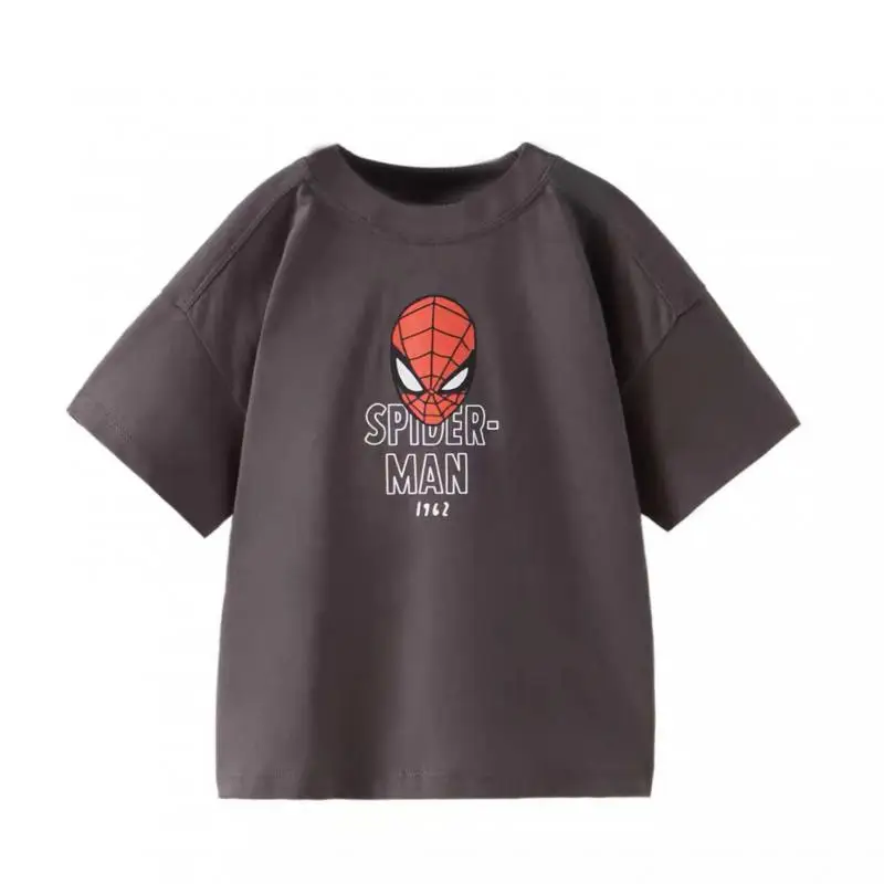 2023 letné oblečenie úplne nový štýl čierne tričká Casy Simple O-Neck Tees Módne všestranné to chlapec deti s krátkym rukávom