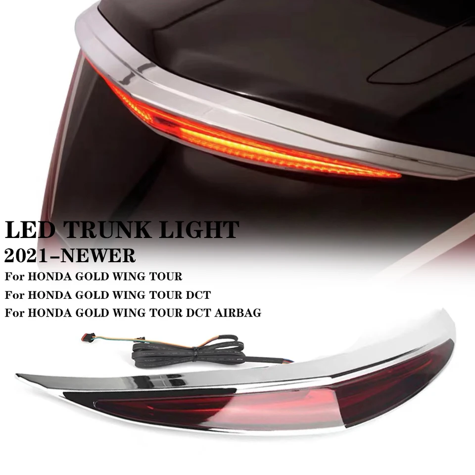 2023 Motocykel Top Box LED Trunk Batche LAMP LAMP SIGNAL BRKZY LED LED pre HONDA GOLD WING GL1800 TOUR DCT AirBAG 2021-2024