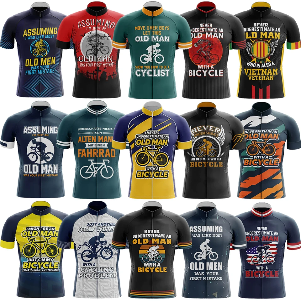 2023 New Old Man Cycling Jersey MTB Maillot Bike Tirle Downhill Jersey Vysoký kvalitný profesionálny tím Tricota Mountain Bicycle Clothing