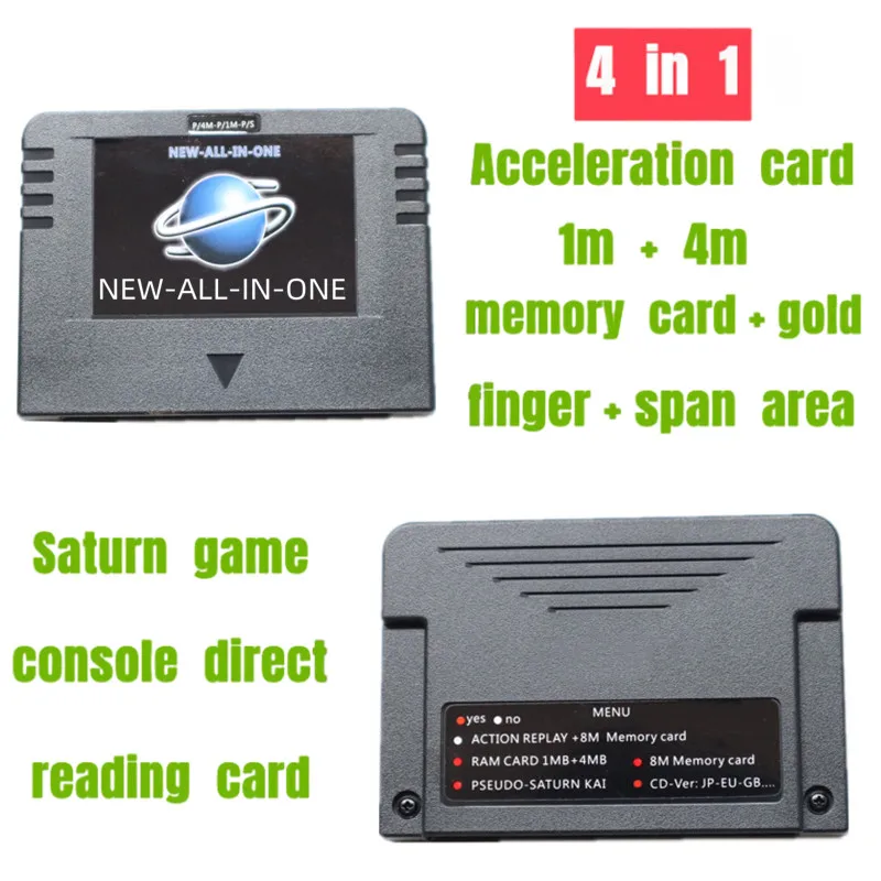 2023 NOVINKA ALL ONE FORA SEGA SATURN SD CARD PESEUDO KAI GAME VIDEO Video používané s priamym čítaním 4M Accelerator Funkcia 8 MB Pamäť