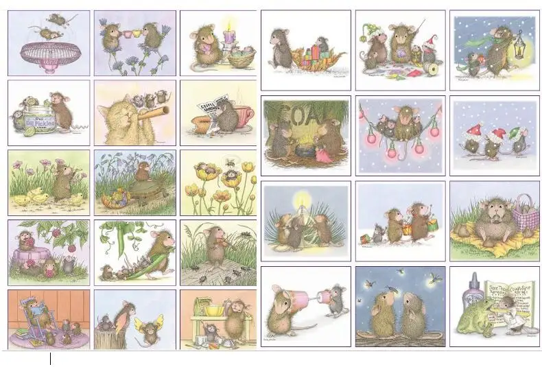 2023 Nová karikatúra myši priehľadná čistá silikónová pečiatka DIY Scrapbooking Photo album Dekoratívna číra pečiatka W1582