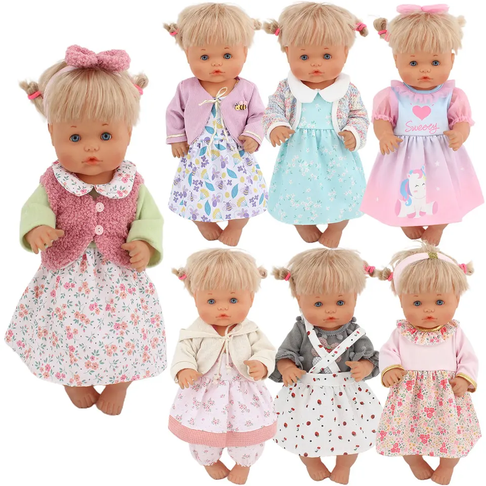 2023 Nové oblečenie Fit 41 cm 42 cm Doll Nenuco Ropa y su Hermanita 17inch Nenuco Girl Dolls Outfit