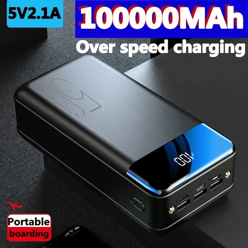 2023 Nové originálne rýchle nabíjanie 100 000 mAh /98000 mAh Power banka Veľká kapacita Mobile Universal 5V 2.1a rýchle nabíjanie