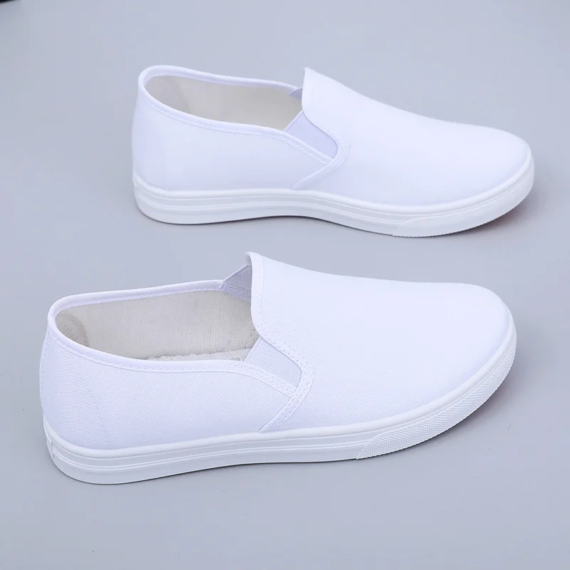 2023 Nové v móde dámske topánky biele plátno Cestovné byt študentské sestry Ľahké tenis de mujer Flats Loafers Chaussure femme