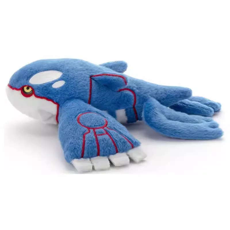 2023 Nový originálny pokémon Takara Tomy Downy Downy Kyogre Plys Hračky Soft Smats Animal Animals Duzdia Detské darčeky