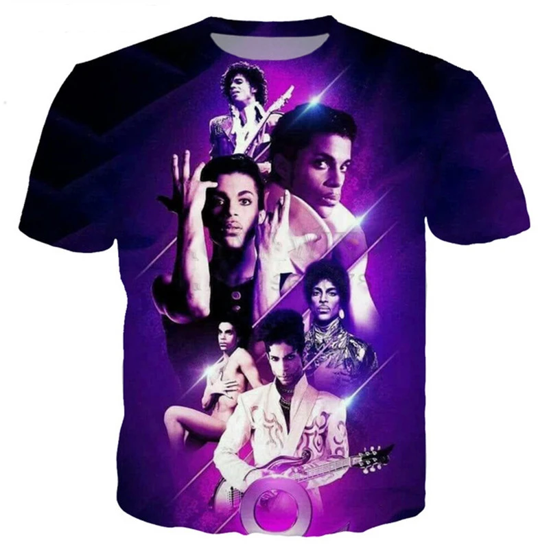 2023 Pop Singer Prince Rogers Nelson 3D tlačené tričko módny dizajn T košeľa muži/ženy harajuku v štýle Tshirt Streetwear topy