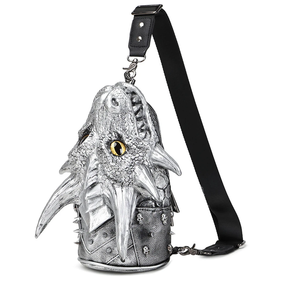 2023 Trend 3d Dragon Head Crossbody Bag pre ženy vinobranie neformálne taška na rameno módne luxusné ramenné tašky Dámske kabelky