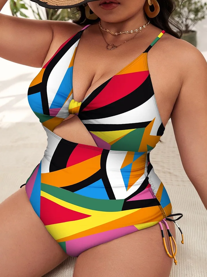 2023 veľké plusové plavky ženy jednodielne push up plaviek One Piece Beachwear Kúpanie kúpanie plavecký kúpal
