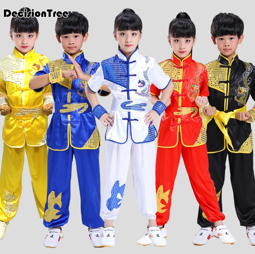 2023 Číňania uniformy Wushu Kungfu oblečenie bojové umenie oblek paillette vyšíva