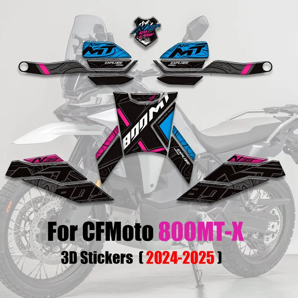 2024 2025 pre CFMoto 800MT -X 800MT 800 MT - X Adventure Bike Protector Tank Podložka Kad Know Quaring Fender nálepky