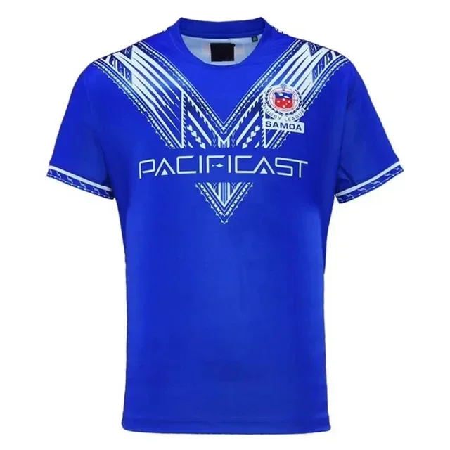 2024/2025 Samoa Home/ Away Rugby Jersey - Pánska Veľkosť: S -5XL （Vytlačte si vlastné meno číslo） Špičková kvalita