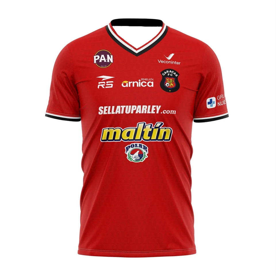 2024-25 Nový príchod štýlu Caracas FC Domáce tričko futbalové dresy Muž Dámske športové tričko Tričko Denné cvičenie 3D módne tričko 3D