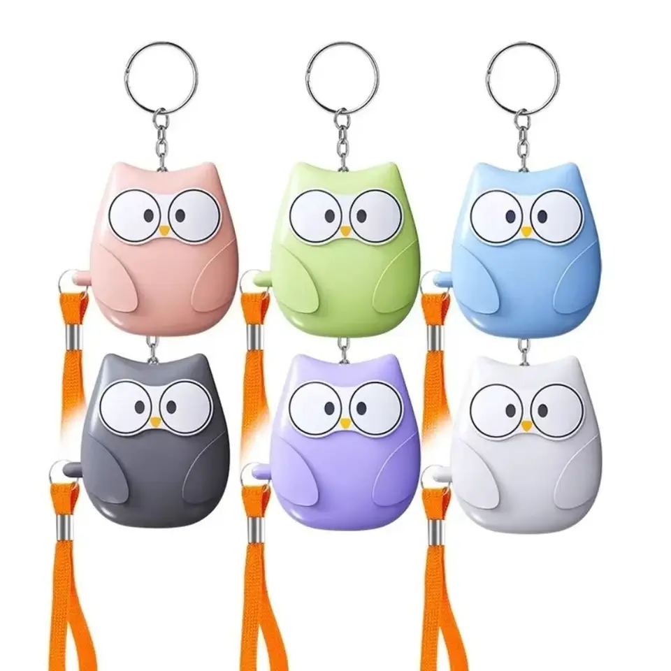 2024 Alarm protivzdušnosti proti útoku 130 dB Nabíjateľná batéria LOUD Alarm Loud Keychain