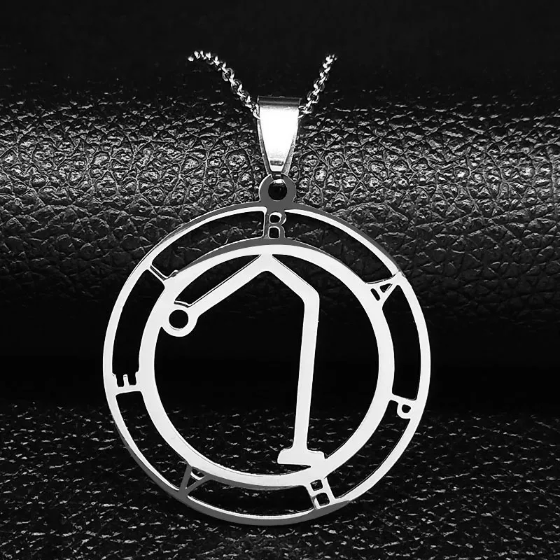 2024 Archanjel Raphael z nehrdzavejúcej ocele Pendant Hrdelník Angel Bow Uriel Sigil Amulet Amulet TEAL BOD KOME ŠPECKY GARGANTILLA N1342