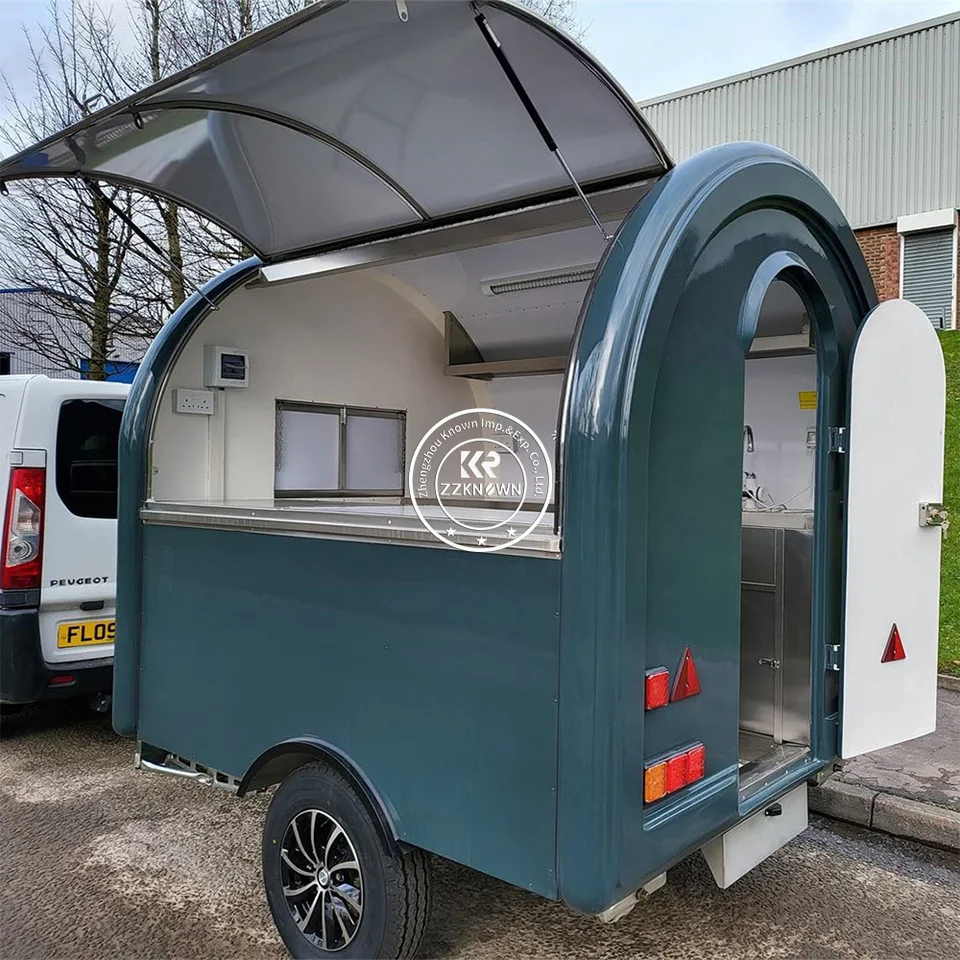 2024 Austrália Standard Food Truck Outdoor Mobile Snack Coffee CARTS Ice Cream Predajce vozíky Hot Dog Food Trailer Truck na predaj