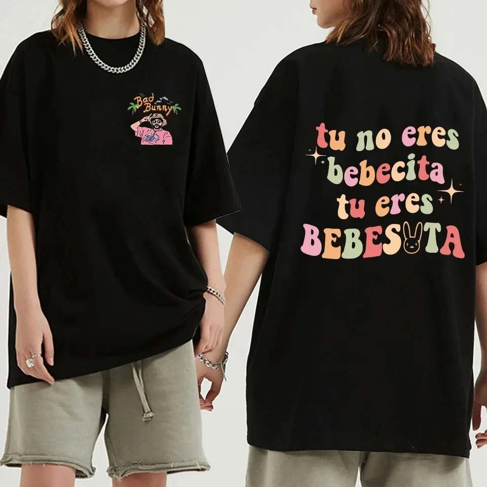 2024 Bad Bunny Un Verano Sin Ti Grafika T tričko Dámske tričko Funny 90. roky tričko Ullzang Top Tees košeľa Camisetas Kid Summer Tees